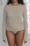 BASERANGE Classic Bamboo Fiber Bamboo Cotton Long Sleeve T-Shirt Series Collection Round Neck Bottoming Shirt France BAS-TOLS-BL-000-COCHLEA 24 New Upgrade